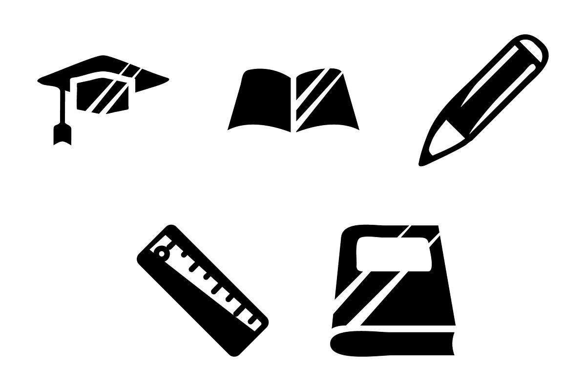 Education icon design template, a Solid Icon by Sumberpangan (Photo 1 of 3)