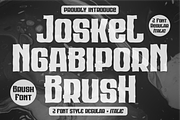 Joskel Ngabiporn Brush, a Handwritten Font by QR Design Studio (Thumbnail 1 of 10)