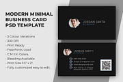 Modern Minimal Business Card, a Business Card Template by Saman Osama (Thumbnail 1 of 4)