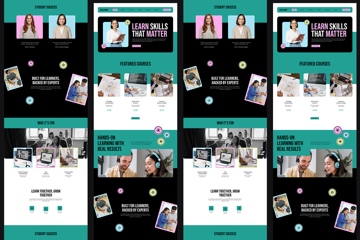 Figma Course Landing Page, a Landing Page Template by Musara (Photo 4 of 5)
