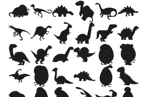 Dinosaur Silhouette Set 3 Procreate