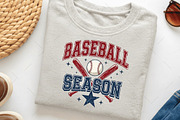 Baseball Season Retro Checkered PNG, an Illustration by OK Design (Thumbnail 4 of 5)