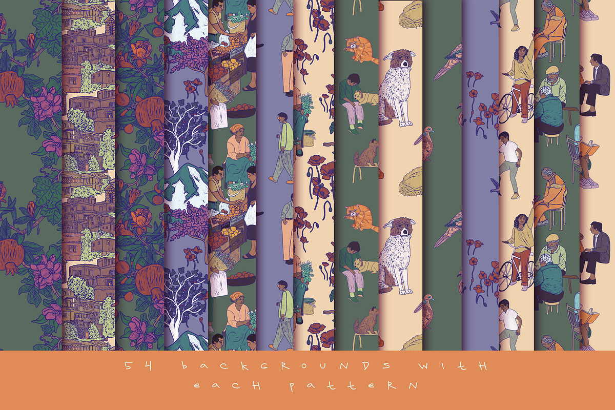 People in the city, a Pattern Graphic by Carpet Tapete Pretzel (Photo 7 of 7)