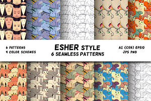 ESCHER seamless pattern