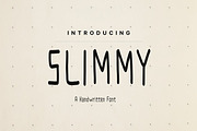 Slimmy Handwritten Font, a Handwritten Font by BeadyLab (Thumbnail 1 of 5)