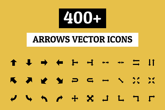 400 Arrows Vector Icons