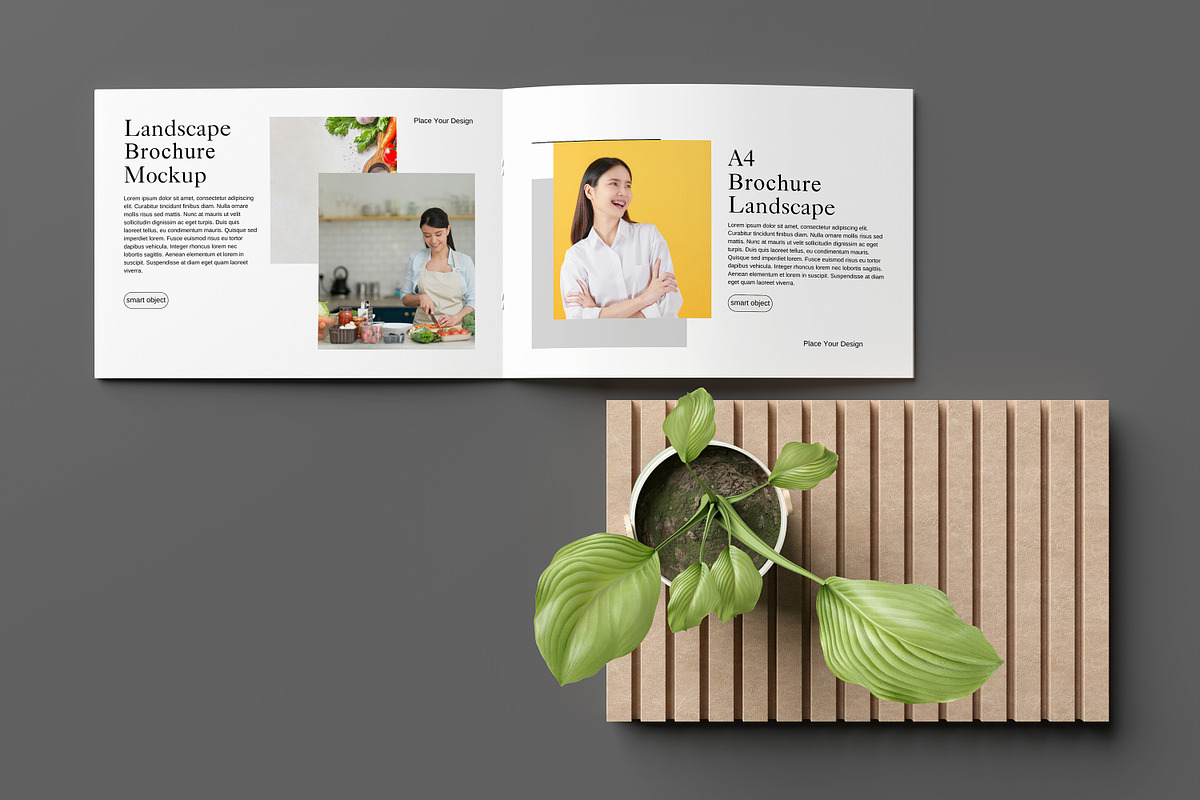 Landscape Brochure / Magazine Mockup, a Books & Magazine Mockup by Graphicell (Photo 2 of 5)
