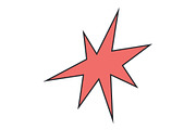Irregular star shape icons, an Object Graphic by Elena Pimukova (Thumbnail 7 of 16)