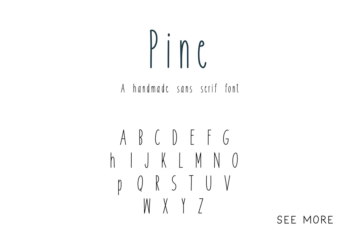 Pine handwritten font preview 6