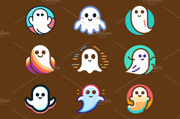 Ghost Icons For Halloween
