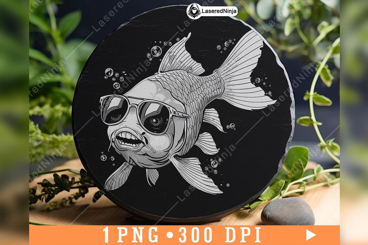 Koi Cartoon Sunglasses Cool Funky, a Background Graphic by LaseredNinja (Photo 3 of 7)