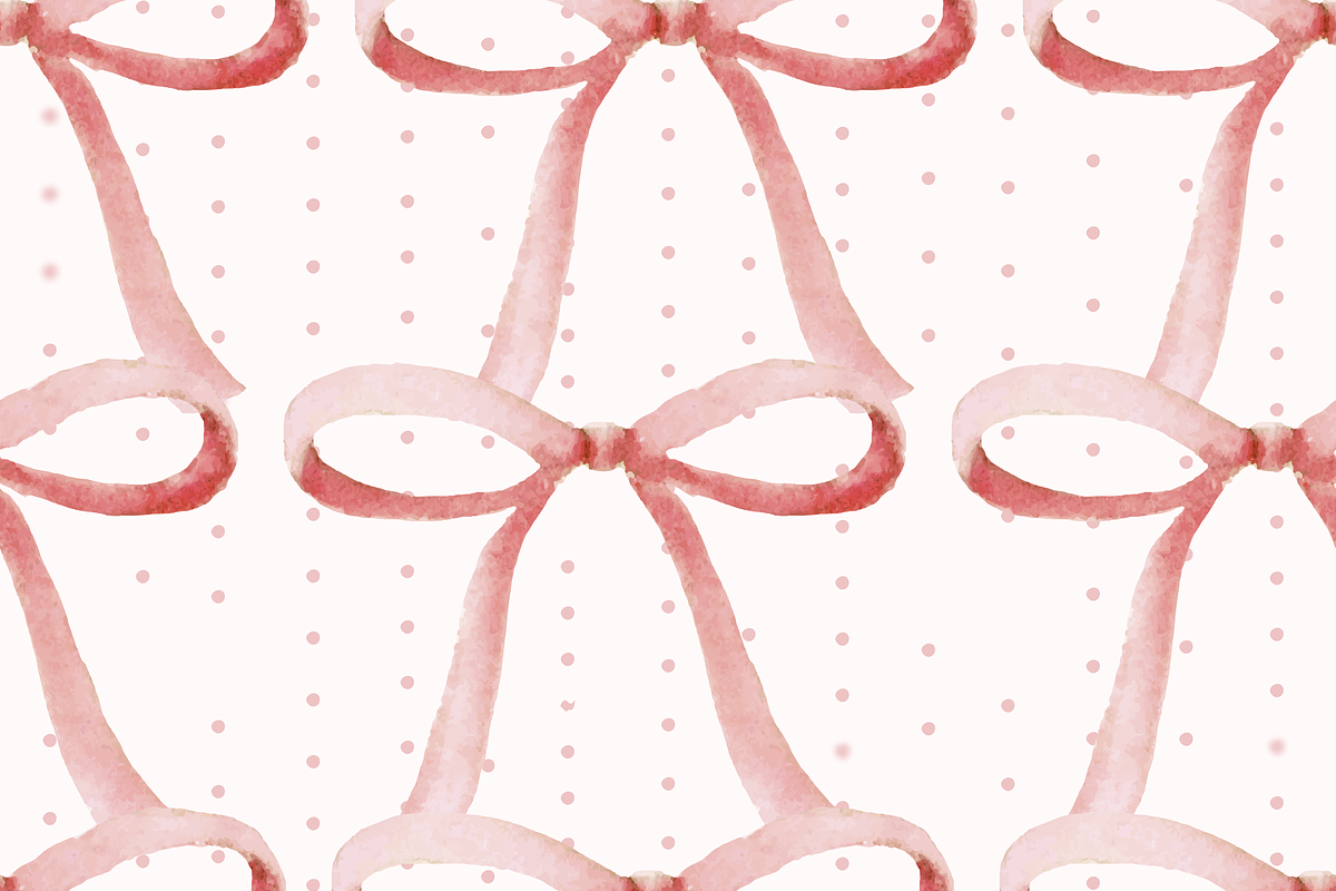 Lottie's Lace Pink Bows Set of 6, a Pattern Graphic by Amy Lynn Grover (Photo 3 of 6)