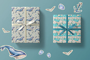 Watercolor nautical illustration set, a Transportation Illustration by Aquarellka (Thumbnail 2 of 10)