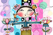 Pastel Playtime: Whimsical kit, a Person Illustration by NiiiNArt (Thumbnail 3 of 7)