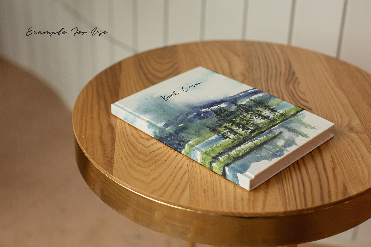 Watercolor Pine Trees & Lake, an Illustration by Yorda Studio (Photo 10 of 13)