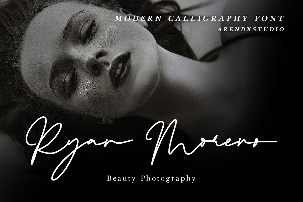 Mouthpiece - Modern Calligraphy Font, a Script Font by Arendxstudio (Photo 8 of 10)