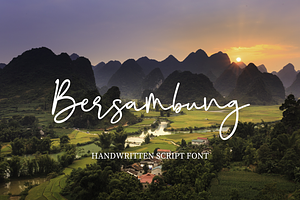 Bersambung | Handwritten Font