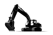 Excavator Construction Vector Bundle, an Illustration by Amazin_art (Thumbnail 12 of 51)