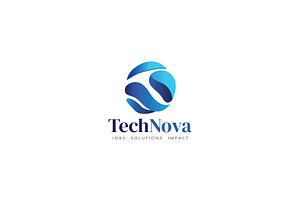 TechNova Technology Logo Template