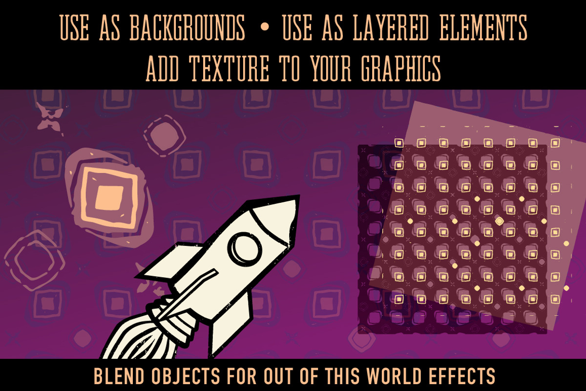 100 Interstellar Patterns and Shapes, a Pattern Graphic by BackYard ...