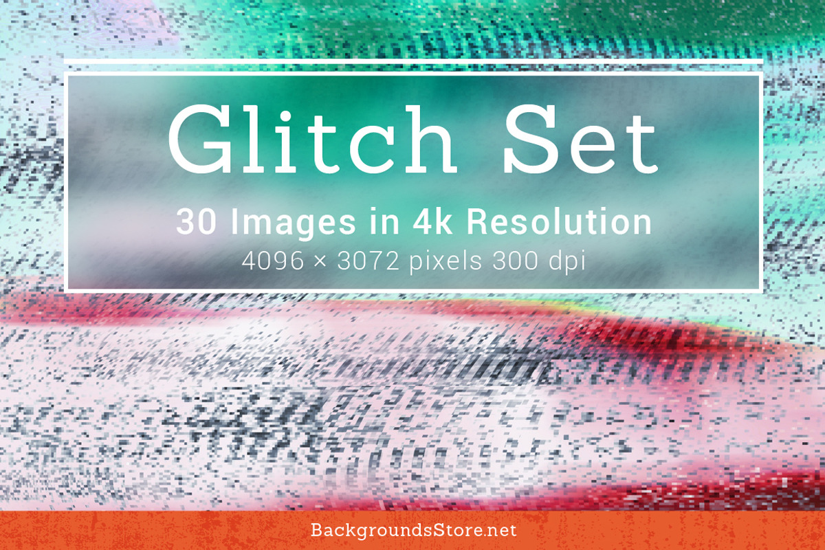 Screen Glitches Images Set, a Texture Graphic by Backgrounds Store (Photo 1 of 4)