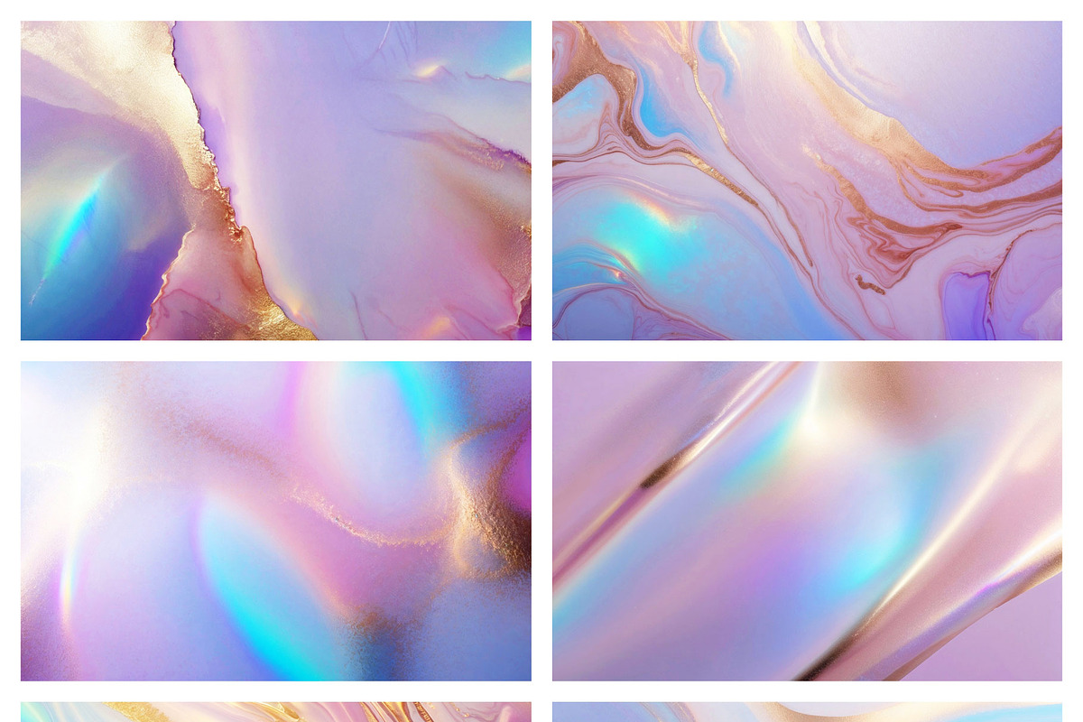 Holographic Gold Textures, a Texture Graphic by by creative paper (Photo 8 of 8)