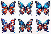 Memorial Day Butterfly Sublimation, an Illustration by RobertsArt (Thumbnail 3 of 7)