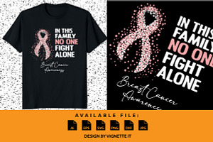 Breast cancer awareness shirt, a Healthcare Illustration by Vignette.IT