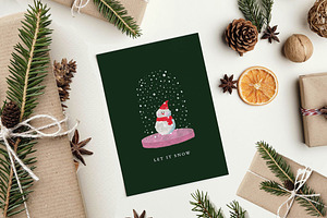 Let It Snow Christmas Card