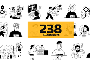 notion illustrations bundle-020-25, an Illustration by canve