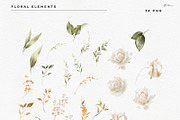 White roses and greenery, an Object Illustration by ollalya (Thumbnail 7 of 8)