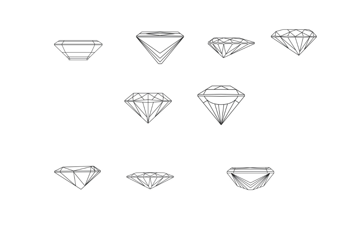 Diamonds Set 1 Procreate Brush Stamp, a Brush Add-On by Disasterology Ink (Photo 10 of 10)