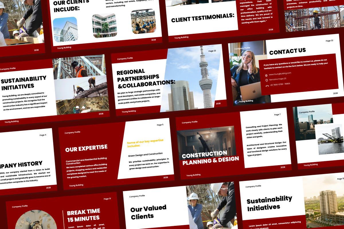 Construction Profile Presentation, a Presentation Template by twinstd (Photo 4 of 4)