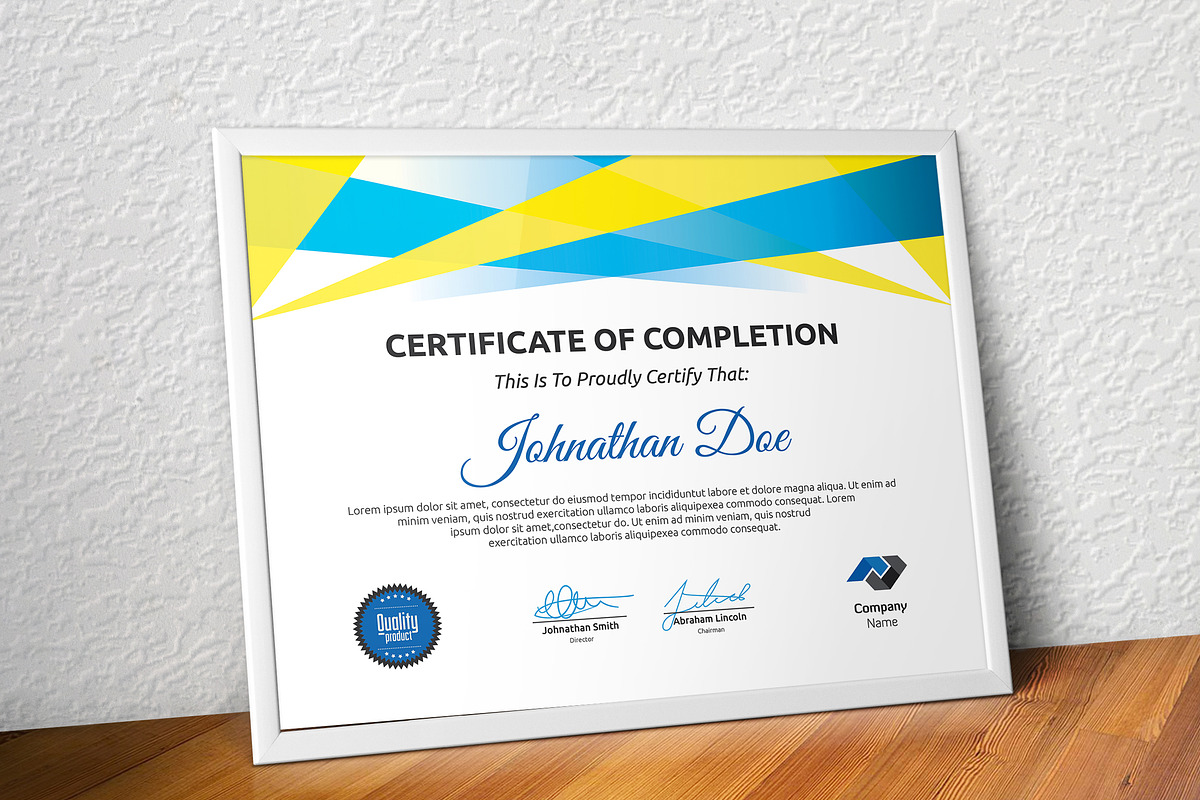 Certificate Word | PSD | AI, a Stationery Template by Curve Design (Photo 2 of 3)
