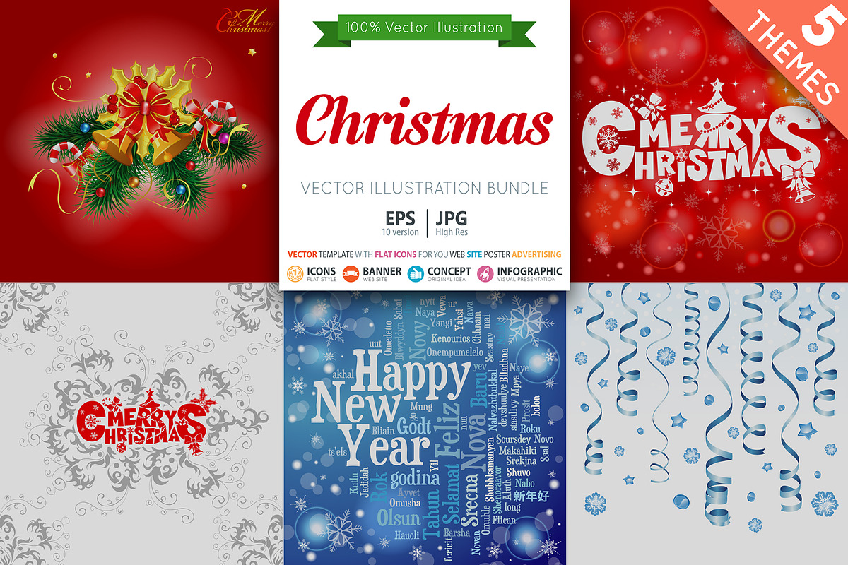 Christmas Cards and Backgrounds, a Decorative Illustration by TAlex (Photo 1 of 6)