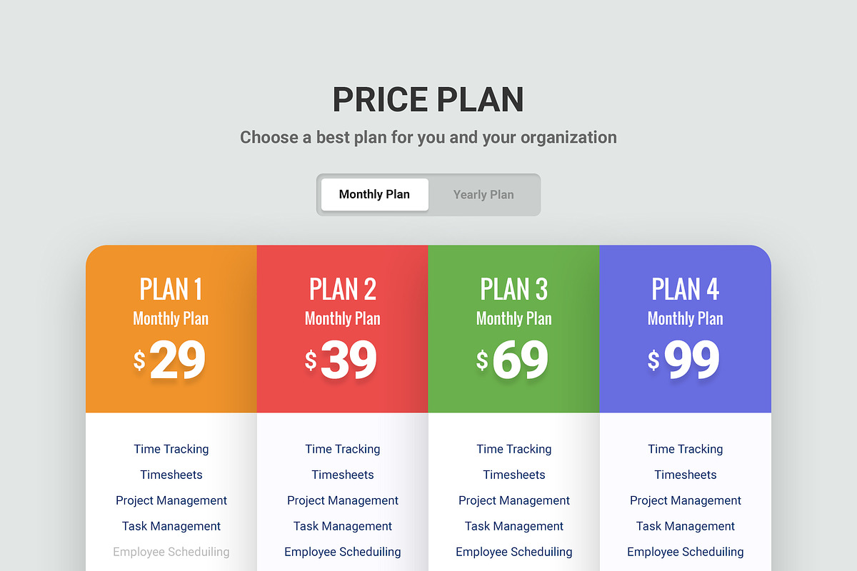 39 Mega Price Tables Bundle, an UI Kit Template by Smashing_Studio (Photo 28 of 40)