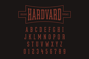 Hardvard Collegic Font