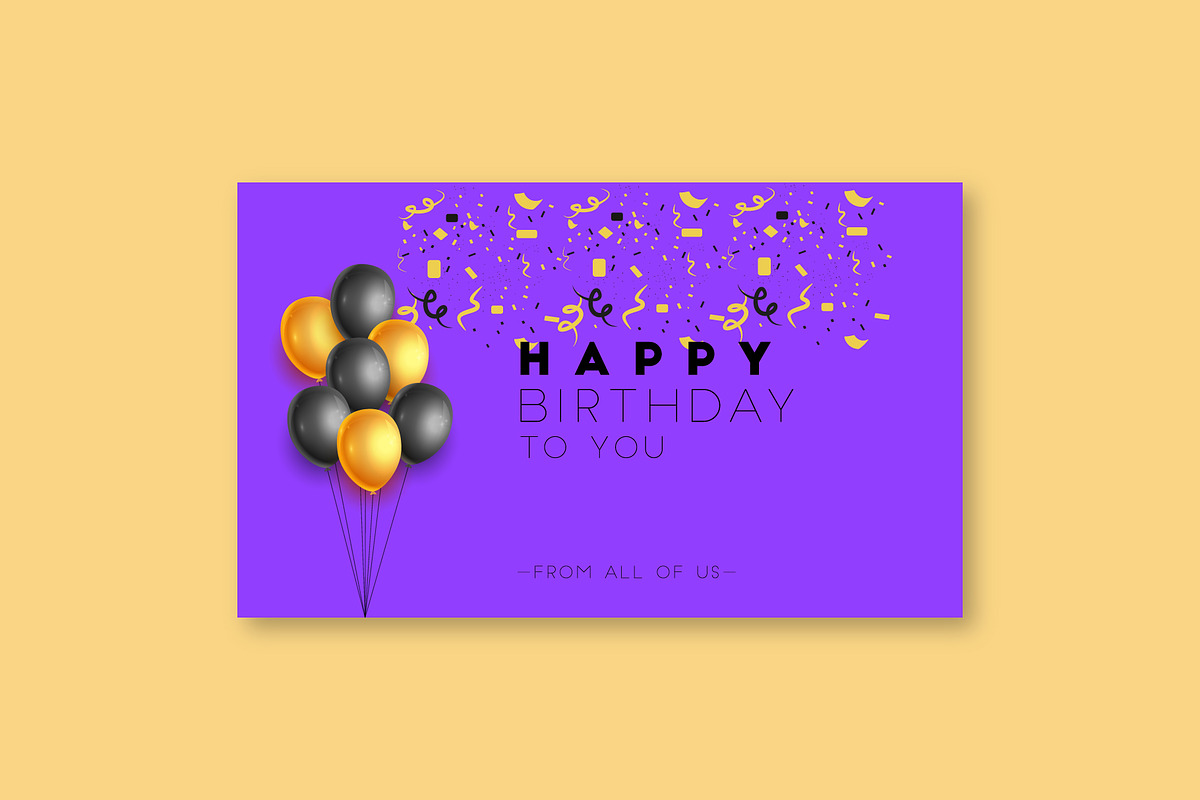 happy birthday set, a Card Template by designbydi (Photo 3 of 7)