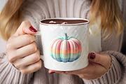 Pastel Pumpkin Sublimation Clipart B, an Illustration by SVGArt (Thumbnail 5 of 8)