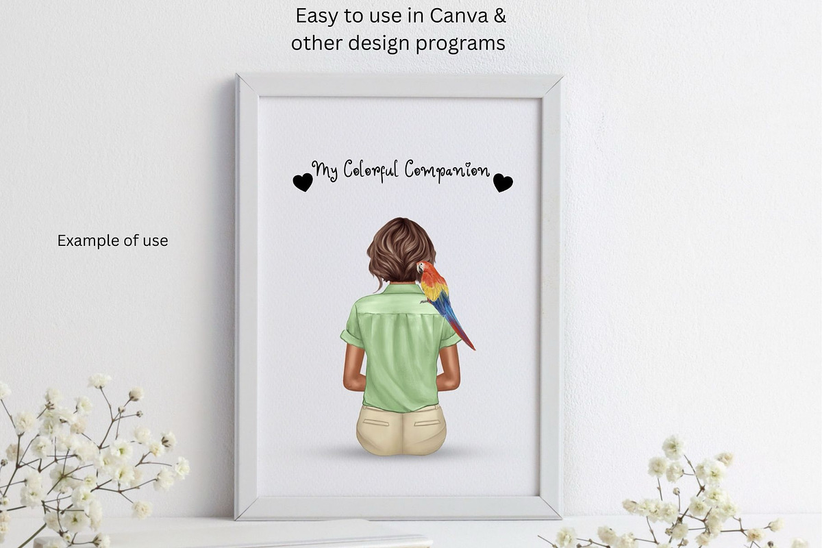 Back View Pet Mom Clipart Bundle, an Animal Illustration by ColorfulPT (Photo 3 of 8)
