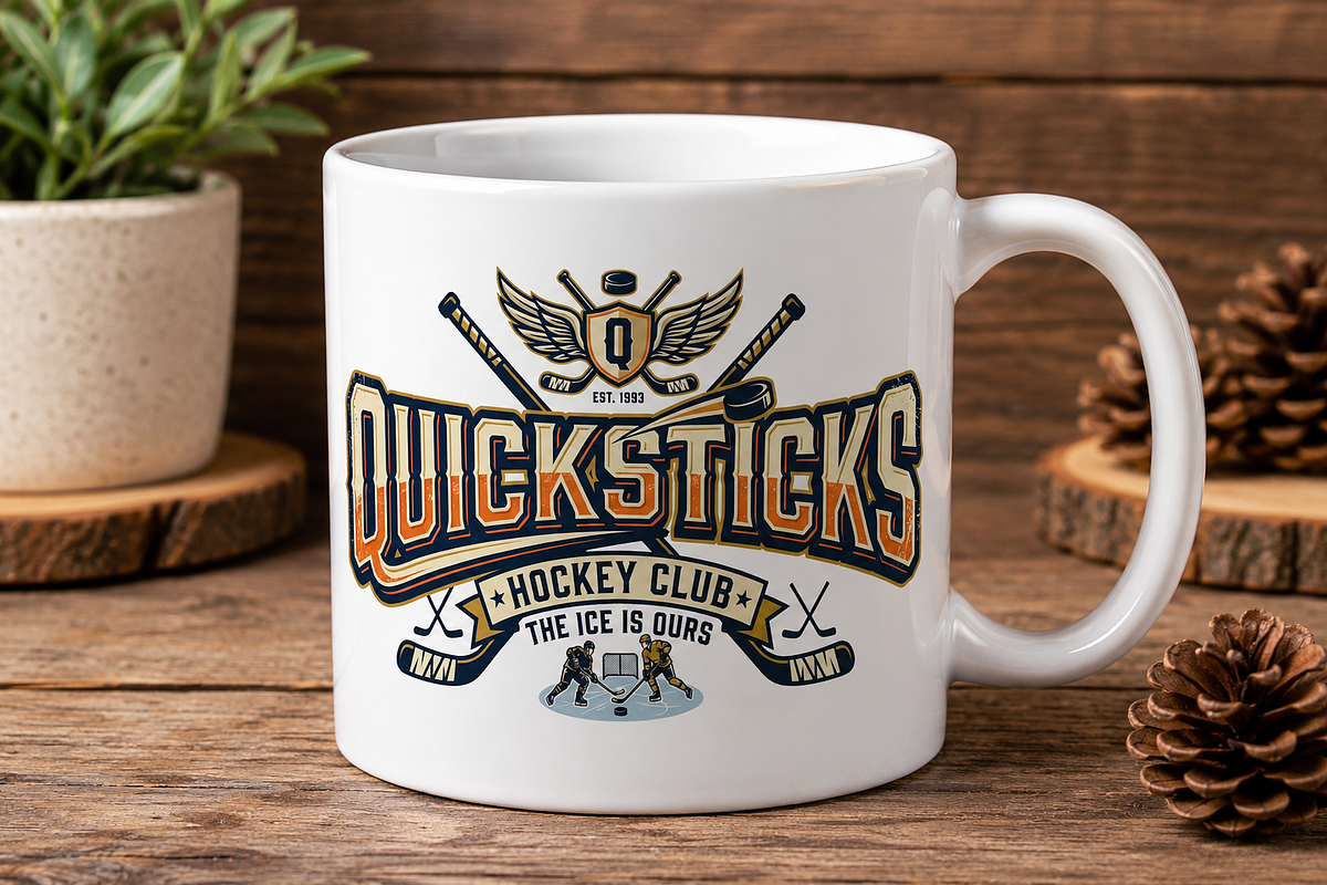 Vintage Hockey Club Sports Logo, an Object Graphic by Artivon (Photo 1 of 3)