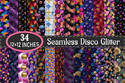 Disco Glitter Digital Paper, a Pattern Graphic by designcity5 (Thumbnail 1 of 5)