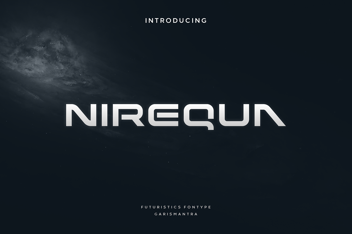 Nirequa, a Font by garismantra (Photo 1 of 3)