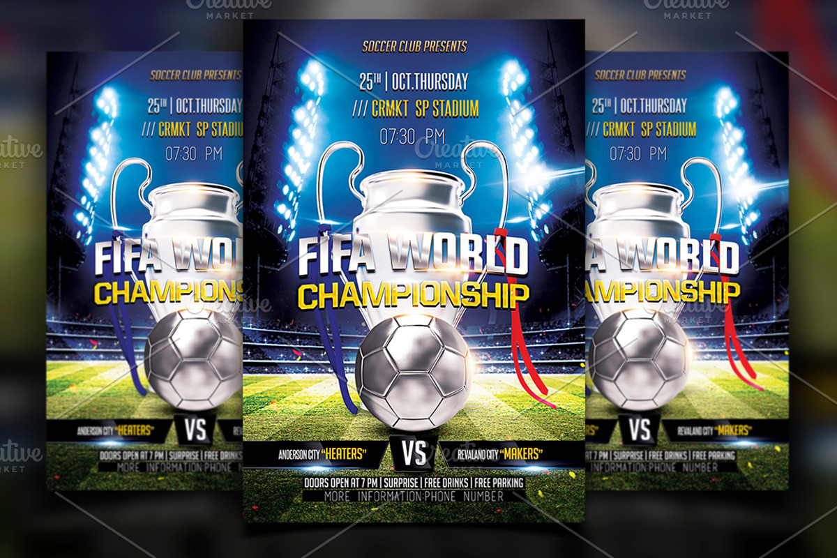 Soccer Flyers Bundle 10 in 1, a Flyer Template by Basez Flyers (Photo 8 of 11)