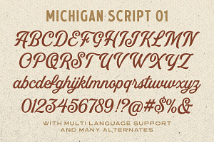 MIchigan - Font Collection