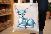 Baby Blue Woodland Animals Clipart, an Illustration by Rose Art (Thumbnail 5 of 7)
