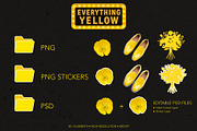 Everything Yellow Clipart Collection, an Object Graphic by IrinaCzaran (Thumbnail 2 of 7)