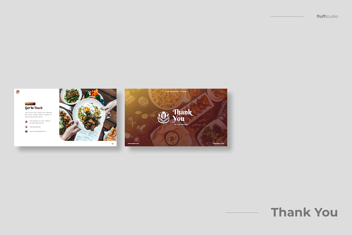 Food & Restaurant Keynote Template, a Presentation Template by fluffstudio (Photo 6 of 6)