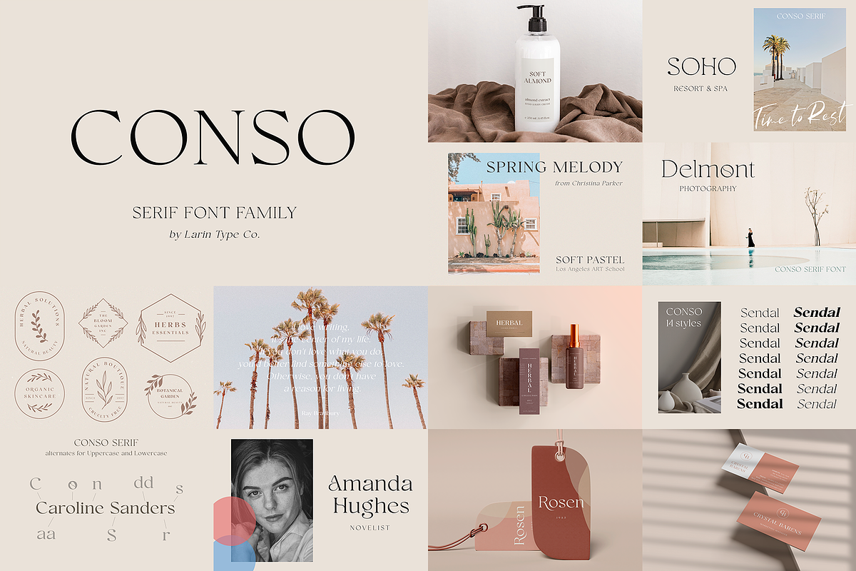 Elegant Serif Font Bundle, a Serif Font by Larin Type Co. (Photo 2 of 15)