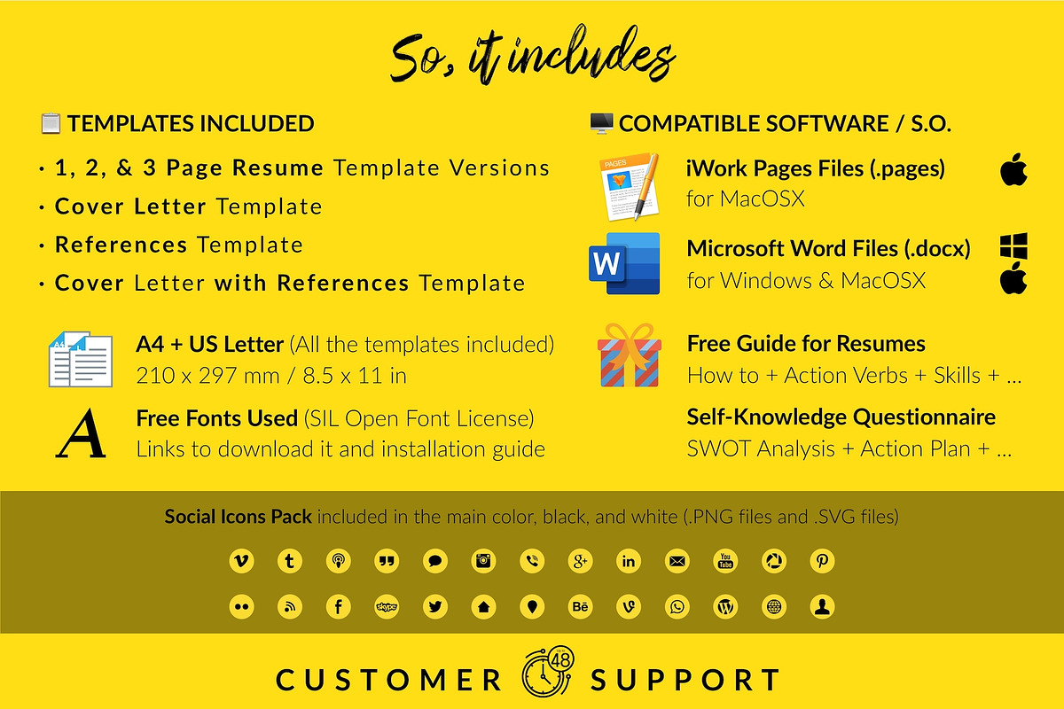 Modern Resume Bundle / CV - Evelyn, a Resume Template by Templates Design Co. (Photo 15 of 17)